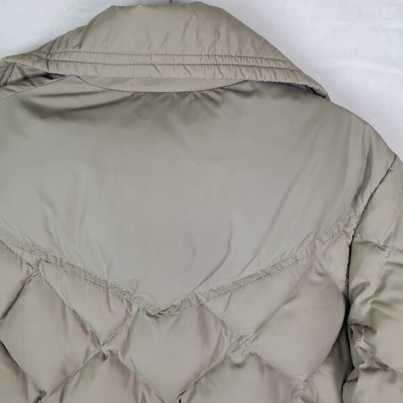 Vtg 80s Walls Blizzard Pruf Down Insulated Beige Puffer Coat Jacket Sz Small Men - Picture 11 of 12